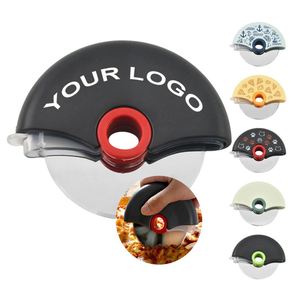 Couteau à pizza à lame de sécurité 304, mini-couteau à pizza avec logo personnalisé, article promotionnel en gros, vente chaude pour restaurants - Product Image 1