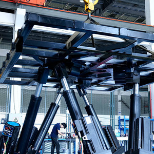 Plataforma de Movimiento de 6 Grados de Libertad, Hexápodo Stewart, 50kg-200Ton, Servo Eléctrico, Plataforma de Simulación Dinámica de Seis Ejes, Personalizable OEM - Product Image 6