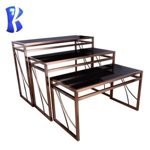 Okey Hospitality Buffet Furniture Nhà Hàng Thiết Kế Sang Trọng Hiện Đại Kim Loại Hình Chữ Nhật Thiết Bị Phục Vụ Bữa Tối Bàn Ăn Buffet - Product Image 4