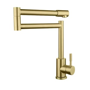 Robinet de <span class=keywords><strong>cuisine</strong></span> en acier inoxydable 304, mélangeur d'eau chaude et froide, robinet de lavabo de <span class=keywords><strong>cuisine</strong></span> pliable <span class=keywords><strong>brossé</strong></span> pour Hearth, mélangeur pliable - Product Image 5