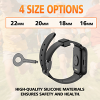 Montre connectée d'alerte aux chutes pour personnes âgées avec bracelet non amovible, appel SOS, bracelet de santé, moniteur de fréquence cardiaque et de tension artérielle