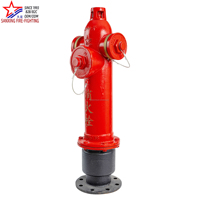 Hydrant d'incendie surélevé en fonte ductile Tianxing SS100/65-1.6B DN100, équipement de lutte contre l'incendie antigel, vente directe usine Chine