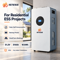 Baterai Surya 1stess 16kWh Tipe Lantai 51.2V 314Ah LiFePO4 untuk Distributor ESS Residensial