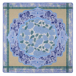Tapis de Mahjong 80x80cm (31.5x31.5 pouces) style foulard en soie, motif Léopard Rose Tigre Palmier, antidérapant, effet Mirage - Product Image 6