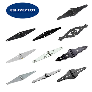 Лидер продаж, 8 дюймов, черная сталь, сверхпрочная петля для ремня с декоративным мягким закрытием для деревянного забора и ворот - Product Image 6