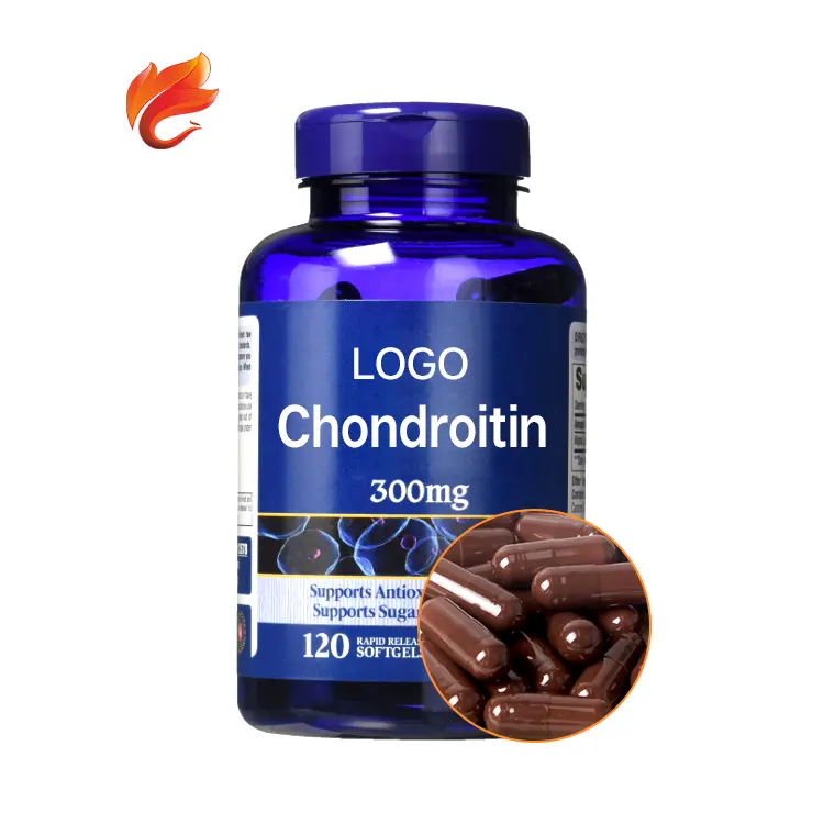 Chondroitin cápsulas de cola cosamina natural, pílulas finas, suplemento e rótulo privado oem