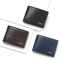 Dompet Pria Pendek Bergaris Mewah Ringan TAOMICMIC, Dompet Uang Dolar AS Berbahan Logam, Dompet Koin Perak, Tempat Penyimpanan Ultra Tipis