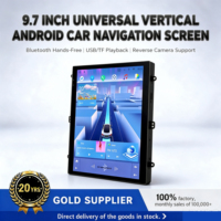 Console centrale de voiture 9,7 pouces, écran vertical monobloc, navigation intelligente Android universelle, lecteur DVD de navigation