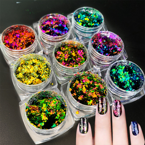 Paillettes ultra-fines à effet de déformation pour ongles, revêtement en résine, pigment, vernis à ongles - Product Image 4
