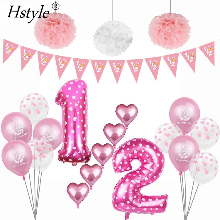 Bannière Anniversaire 1 An Rose Or – 90x180 Cm – Vinyle Résistant – Œillets En Cuivre – Décoration Fête Fille – Mural Ou Table