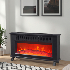 Chauffage d'appoint à flamme simulée 3D, radiateur électrique multi-niveaux avec télécommande, chauffage par tube à air chaud à sortie supérieure - Product Image 3