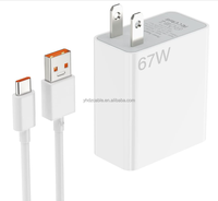 Chargeur mural USB Cube 33W 67W 120W EU US pour Xiaomi, Hypercharge Turbo, charge rapide
