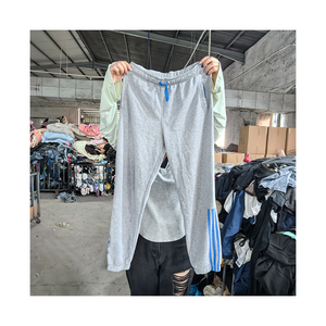 Pantalons de sport d'hiver mixtes en coton de qualité A pour adultes, vêtements d'<span class=keywords><strong>occasion</strong></span> en balle, pantalons usagés pour friperie - Product Image 2