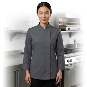 Uniforme de travail pour hôtel, sweat-shirt en coton à manches longues unisexe, vêtements de travail pour le personnel de restaurant, respirant, fourni par le fabricant - Product Image 1