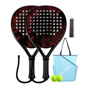 Raqueta de pádel de fibra de carbono 12K con logo personalizado, núcleo de EVA, diseño mate redondo, control antivibración y rendimiento profesional. - Product Image 5