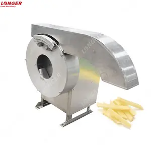 Automatic Electric Fresh Carrot Stick Slicer Making Machine French Fries Sweet Potato Chips Cutting Machine