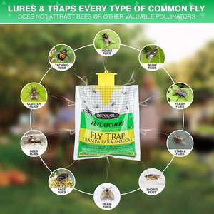 Sac Piège à Mouches Jetable Suspendu pour Extérieur, Contrôle des Nuisibles, Sac à Mouches Soluble dans l'Eau pour Jardin, Patio, Verger, Ferme - Product Image 4