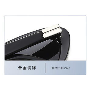 Nuevas gafas de sol triangulares con forma de ojo de gato para mujeres y hombres, montura negra de PC, protección UV400, tipo 3, estilo unisex. - Product Image 2