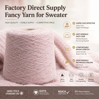 Hilo de fantasía tipo alpaca de pelo largo 1/9NM, esponjoso y peludo, mezcla de fantasía, para suéteres y bufandas, venta al por mayor a granel