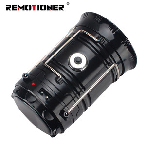 Đèn pin ngoài trời sạc năng lượng mặt trời bằng nhựa, di động, có thể thu gọn, đèn <span class=keywords><strong>LED</strong></span> cắm trại gấp gọn bằng năng lượng mặt trời, sạc USB - Product Image 2