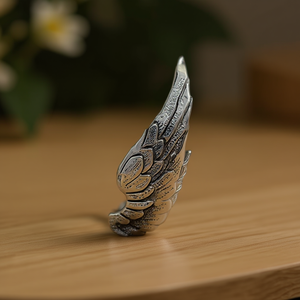 Boucles d'oreilles manchette ailes d'ange E2931, bijoux fantaisie dorés, pièce maîtresse pour femme - Product Image 2