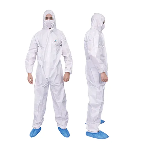 Các Nhà Sản Xuất Thoáng Khí Không Thấm Nước Bảo Vệ Loại 5 6 Polypropylene Ppe Coverall Microporous Ppes Dùng Một Lần Coverall Phù Hợp Với