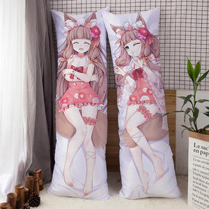 Prix d'usine abordable, sans MOQ, impression personnalisée, coussin de corps 3D Dakimakura avec personnage de dessin animé, célébrité, 100% polyester non toxique - Product Image 4