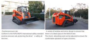 W7100T ราคาถูกราคา Bagger แทร็คโหลดลื่นไถลคัดท้าย Skidsteer สำหรับขาย - Product Image 6