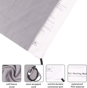 Almohadilla Térmica para Mascotas para Otoño e Invierno, Alfombra Eléctrica para Mascotas, Manta Impermeable Resistente a Mordeduras con Termostato - Product Image 3