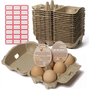 Caja <span class=keywords><strong>de</strong></span> Cartón para 6 Huevos, Biodegradable, <span class=keywords><strong>de</strong></span> Pulpa Moldeada, Precio <span class=keywords><strong>de</strong></span> Fábrica, para Cadenas <span class=keywords><strong>de</strong></span> Minoristas - Product Image 1