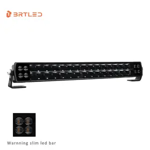 new slim light bars 150w led 20inch double row cobom beam offroad truck 4x4 amber warning light with buzzer