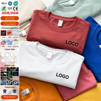 Fabricant OEM de vêtements, t-shirt uni à col rond pour homme, impression personnalisée du logo, t-shirt en coton biologique en gros, imprimé DTG
