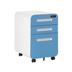 Best Seller Modern Extra Large Three-Drawer Metal Lateral <b>File</b> Cabinet for Office Use School & Hospital Applications - Product Image 1