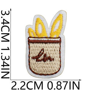 Мини вышитые тканевые патчи, милые маленькие наклейки для наклеек, самодельная тесьма для украшения воздушного шара - Product Image 5