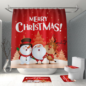 3D Custom Printing Waterproof Bathroom <strong>Sets</strong> with Shower Curtain and <strong>Rugs</strong> - Product Image 2