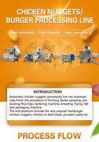 Ligne de Production de pépites de poulet, Machine automatique de formation de galettes de Hamburger