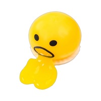 Nouveaux jouets à presser en forme de jaune d'œuf, squishy amusant, boule anti-stress créative en crème, jouets de décompression collants pour enfants
