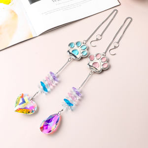 Memorial <span class=keywords><strong>Crystal</strong></span> Paw Suncatcher Modern Grief Gift por la pérdida de mascotas Rainbow Maker - Product Image 4