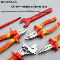 Kit d'outils d'électricien isolés VDE 1000V WEIDA, tournevis, pinces, testeur de tension, personnalisable OEM, en fer
