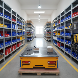 ציוד חדש מסוגו לטיפול בחומרים כבדים - משאית שטוחה חשמלית עם שלט רחוק בעלת כושר נשיאה של 10 טון - Product Image 2