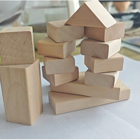 Blocs de bois d'érable massif de formes personnalisées, faits à la main, non finis, géométriques, modernes, lisses, pièces rectangulaires pour l'artisanat DIY