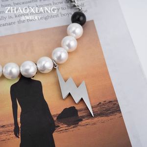 Accessoires de Bijoux Breloques Scintillantes avec Perles, Colliers Pendentifs en Acier Inoxydable, Joyería de Acero Inoxidable - Product Image 5