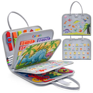 Quiet Felt Busy Board per Bambini, Giocattolo Sensoriale Portatile con Molteplici Attività per l'Apprendimento Precoce e il Gioco Montessori - Product Image 2