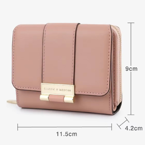 <span class=keywords><strong>Portafoglio</strong></span> sottile in pelle sintetica di piccole dimensioni con Design semplice stile Vintage per uso aziendale - Product Image 4