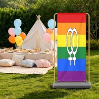 Toile de fond personnalisée à motif arc-en-ciel (lesbiennes), idéale pour les séances photo en studio, le stylisation et les décorations de fêtes à thème