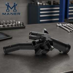 ชุดประกอบตัวเรือนเทอร์โมสตัทน้ำหล่อเย็นเครื่องยนต์ MANER รุ่น OE 07K121115C 07K121115B ใช้ได้กับรถยนต์ VW Beetle Jetta Golf Rabbit เครื่องยนต์ 2.5L 07K - Product Image 3