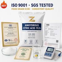 Asam Sitrat Anhidrat C6H8O7 Berat Molekul 192.13 Kualitas Tinggi