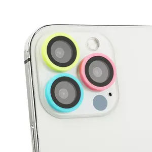 2022 la più recente custodia protettiva per fotocamera custodia per telefono in vetro temperato pellicola per obiettivo del telefono cellulare per iphone 14 pellicola protettiva per fotocamera a fluorescenza