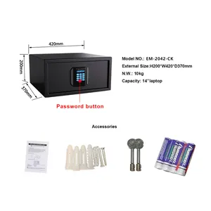 Factory Direct Sales Digital Security Password Security Luxury Smart Safe Hotel Deposit Box