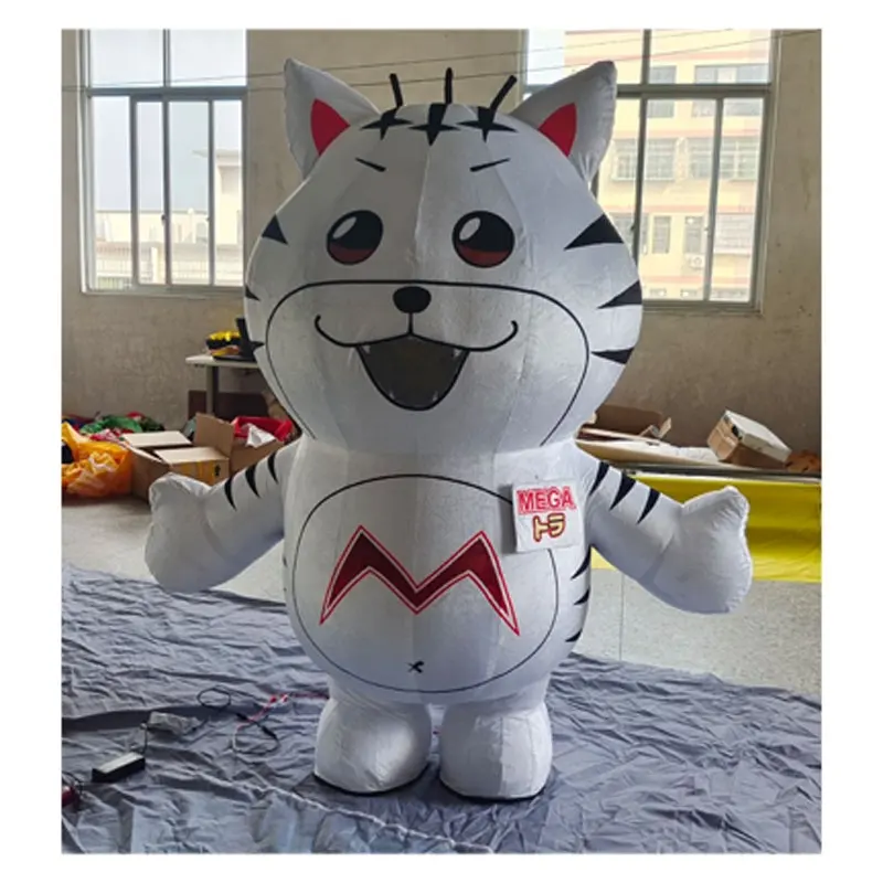 Fantasia de gato inflável personalizada por atacado em publicidade inflável